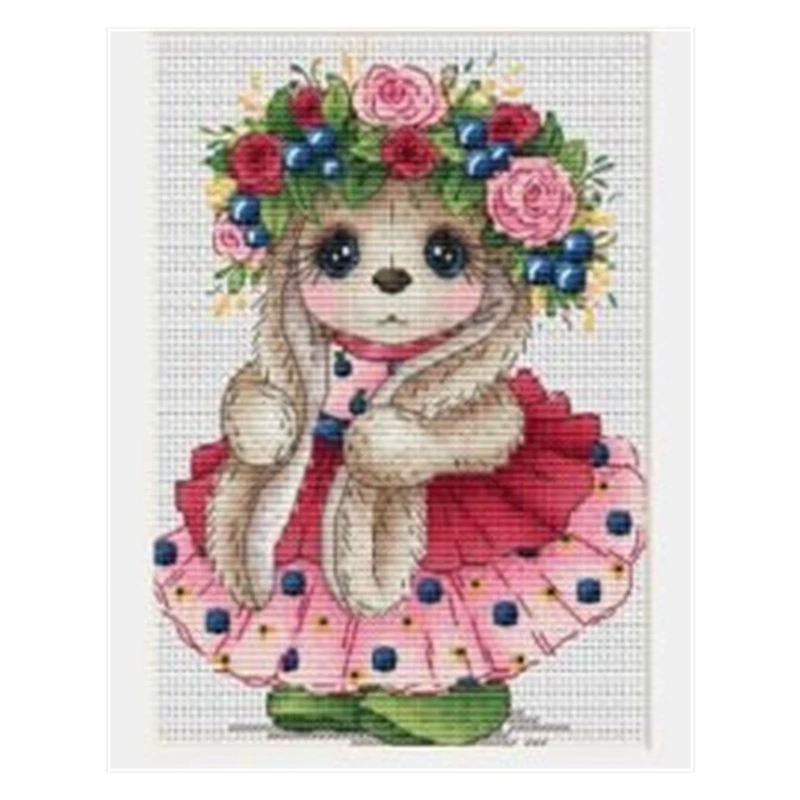 The cross-stitch set 28CT, 18CT, 14CT and 11CT can be selected as the hand-made material pack of printed fabric saga garland rab