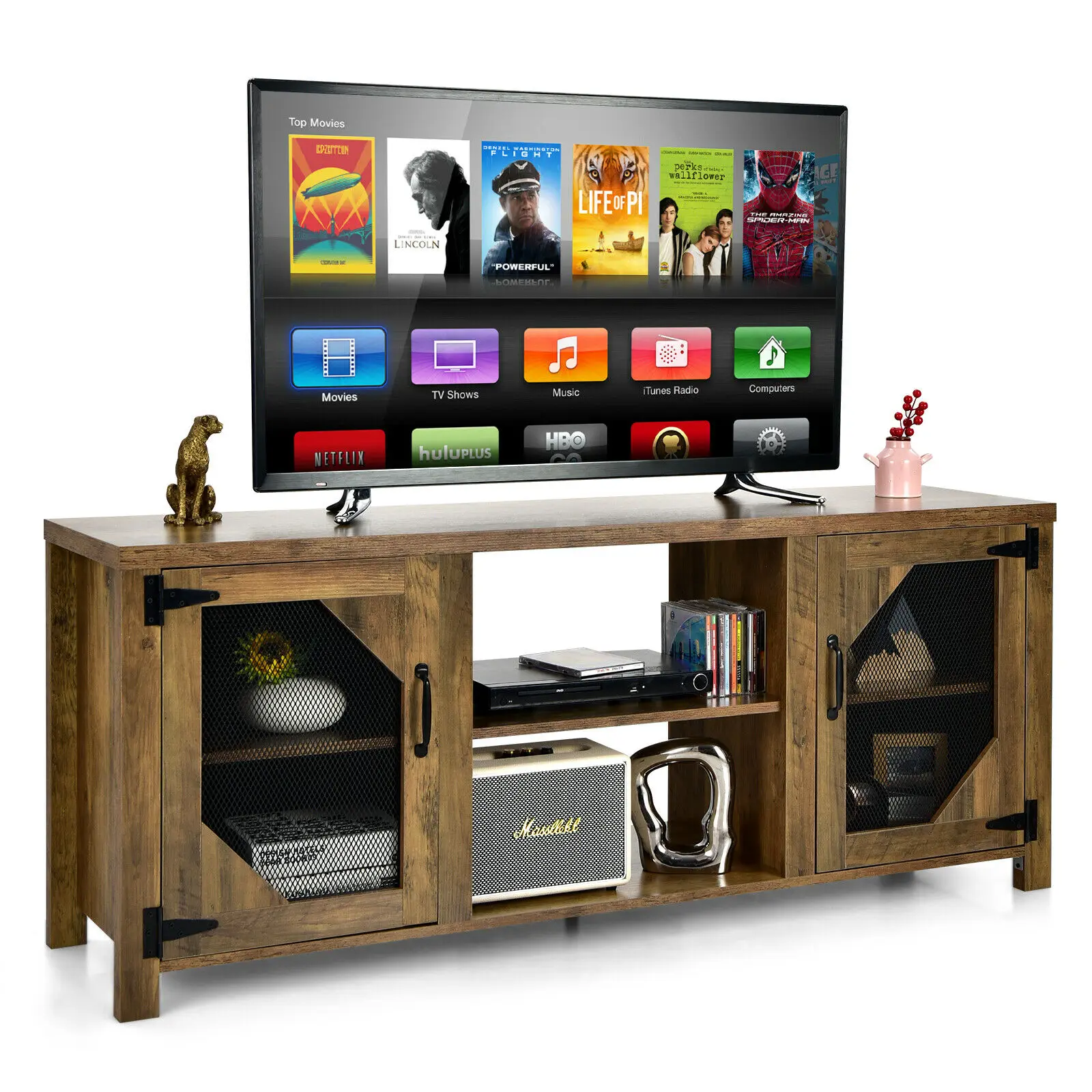 Costway TV Stand Entertainment Media Center for TVs up to 65