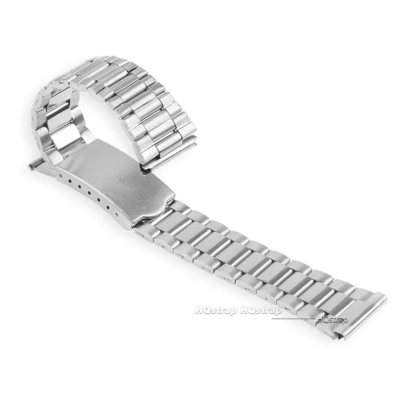 12MM Thin Stainless Steel Watch Band Metal Bracelet Folding Buckle Universal Watch Strap Silver Gold for Men Women