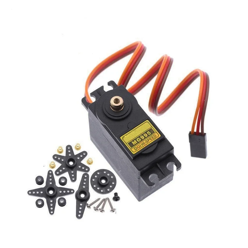 4 peças 13kg 15kg servos digitais mg995 mg996r servo todo engrenagem de metal para carro jr modelo rc helicóptero barco mg90s servosg90