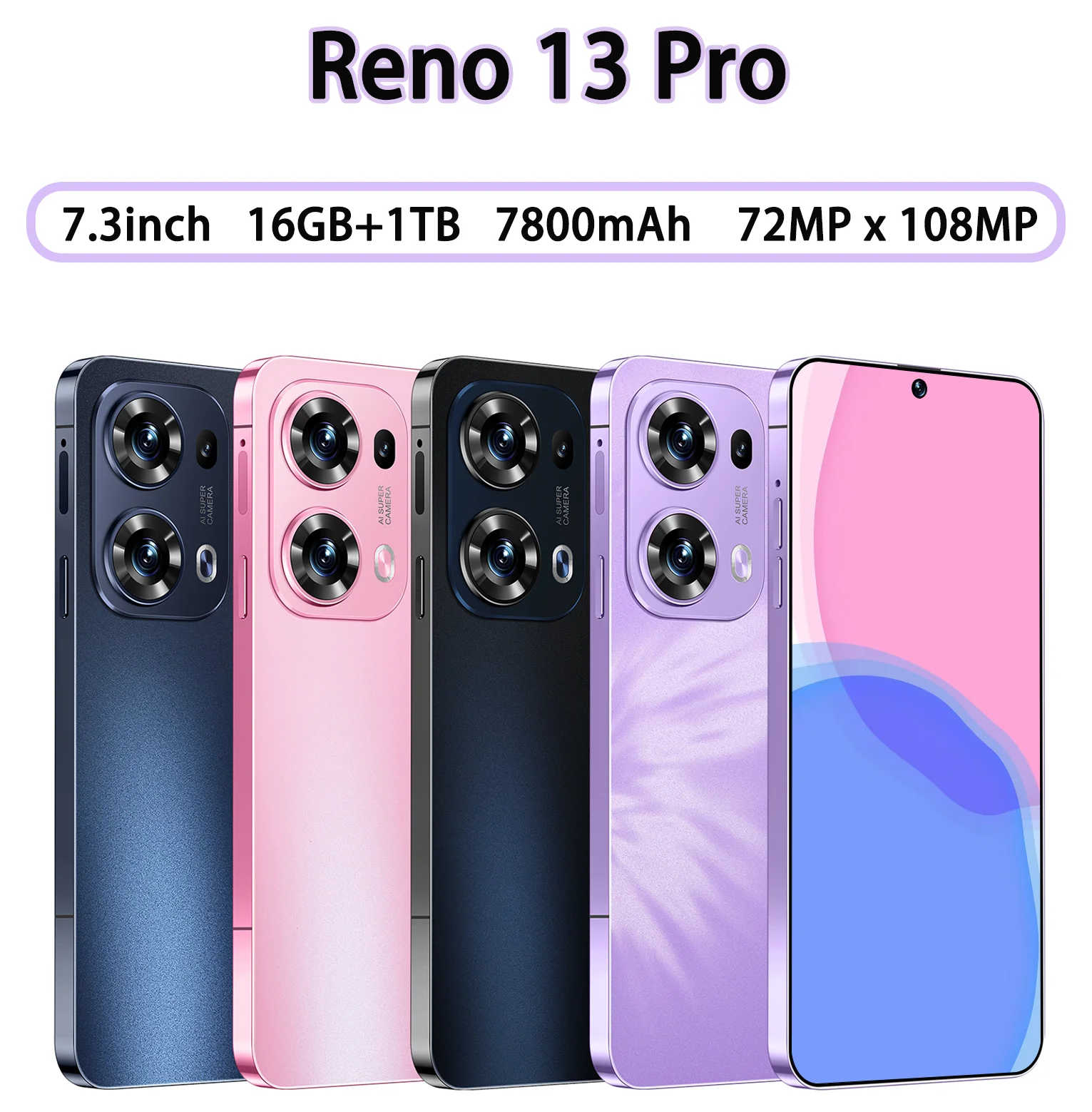 

Mobile phone film is used for Reno13 Pro 7.3inch Global Edition Screen Protector 7800mAh HD Mobile accessories Android Original
