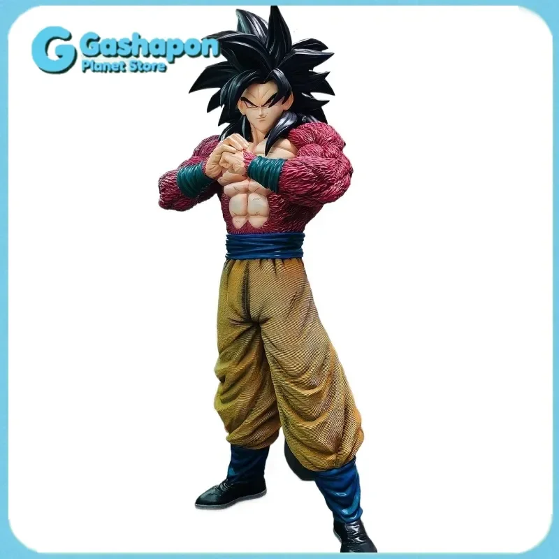 Dragon Ball Super Saiyan 4 Goku Anime-Figur Statue PVC-Modell Desktop-Dekoration Geschenk für Anime-Sammler und Fans