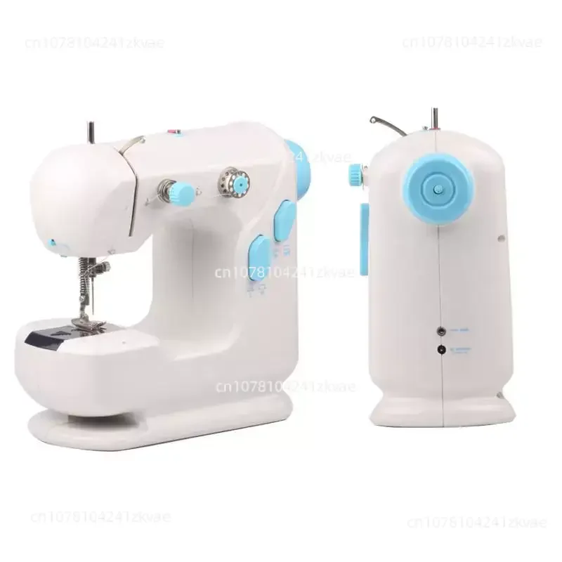 Mini Sewing Machine Dual Speed Double Thread Stitching Electric Pedal Sewing