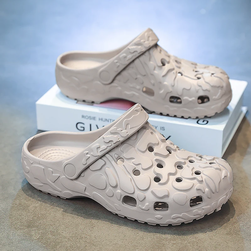 Unisex Summer Slides Slip On Breathable Water Beach Clogs Lightweight Thick Sole Summer Sandals For Men Women Size 36-45