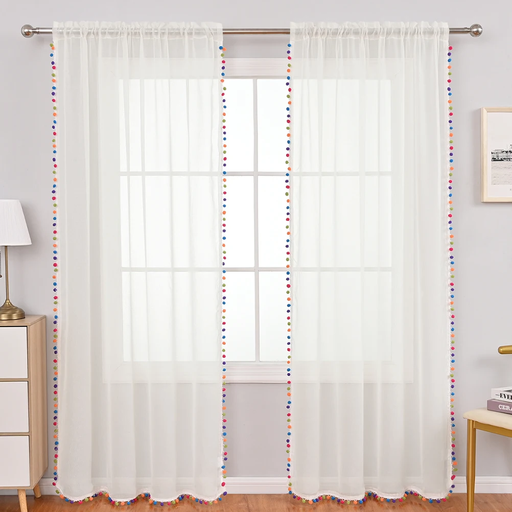 

Kitchen Short Curtain Decorative Drape Polyester Energy Saving Privacy Curtain Farmhouse Style Home Supplies Window