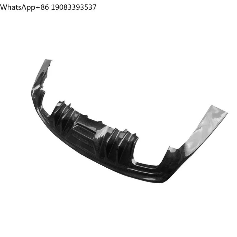 Perfect Fitment Flame Style Carbon Fiber Rear Lip Car Bumper Diffuser For Ford Mustang 2015-2022