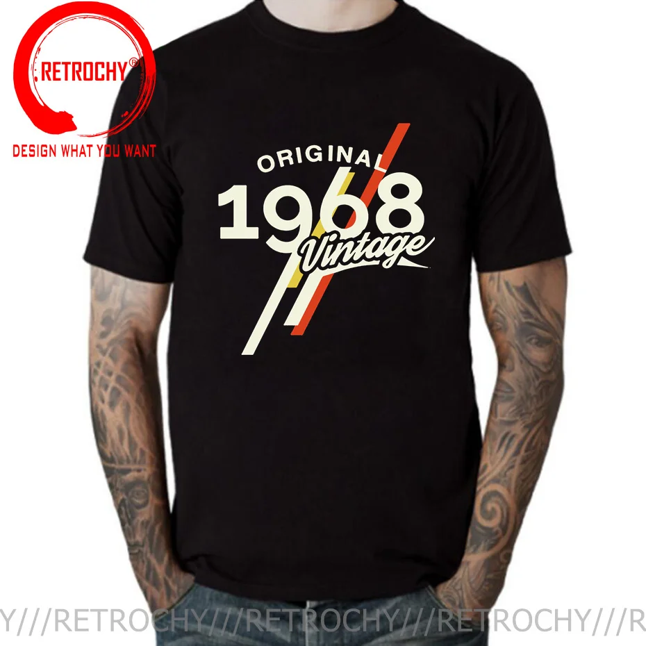 Vintage 1968 Classic 50 Years Old Birthday T Shirt Made in 1968 50Th Birthday T-shirt Father Day Present Born in 1968 Tee Shirt