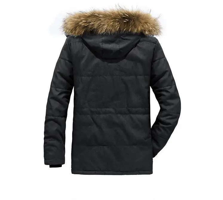 Doudounes cargo multi-poches pour hommes, coupe masculine, parkas longues à capuche décontractées, taille 7XL, bonne qualité, hiver