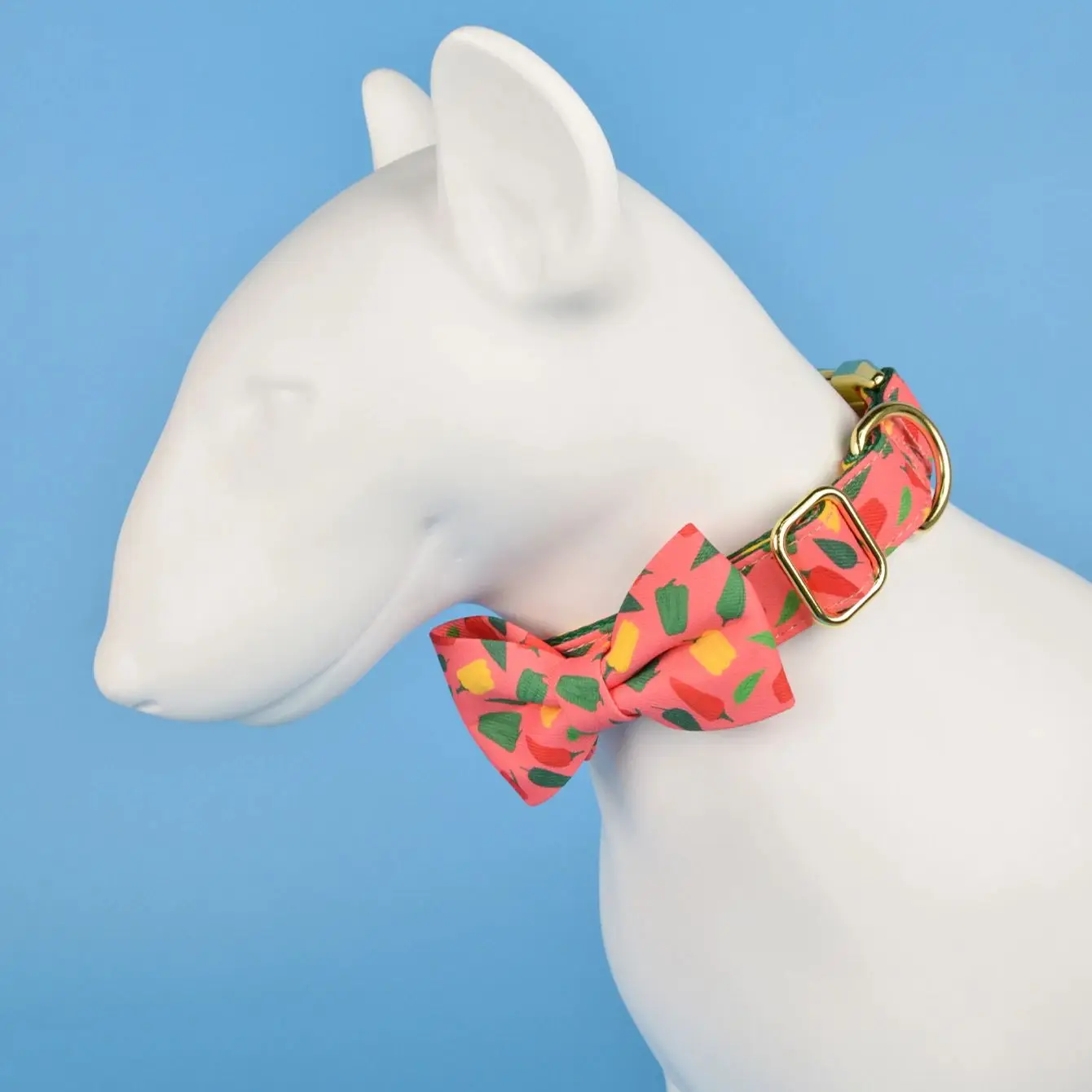 1 Pcs Thanksgiving Christmas Gifts for Dog High Quality Cute Pet Collar With Bow Tie Double Side Printed Necklace Dog Cat