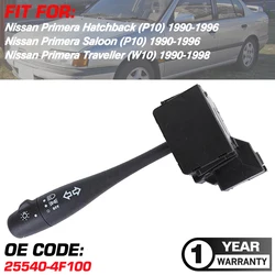 25540-4F100 1x Turn Signal Headlight Switch For Nissan Primera Hatchback Saloon P10 1990-1996 Nissan Primera Traveller 1990-1998