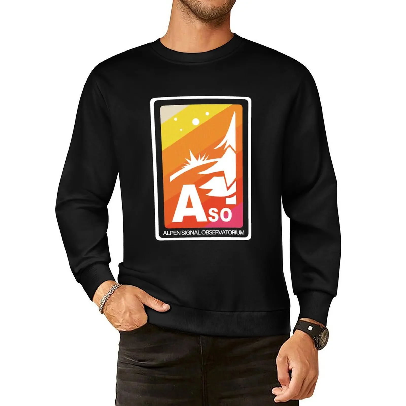 ASO (Alpen Signal Observatorium) Pullover Hoodie aesthetic clothing clothes for men men's clothes sports sweatshirt man