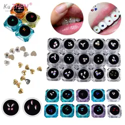 3/4/5pcs/10pcs Dental Teeth Gems Beauty Diamond Jewelry Crystal Decoration Fashion Cute Charming Tooth Ornaments Tooth Gems Bur