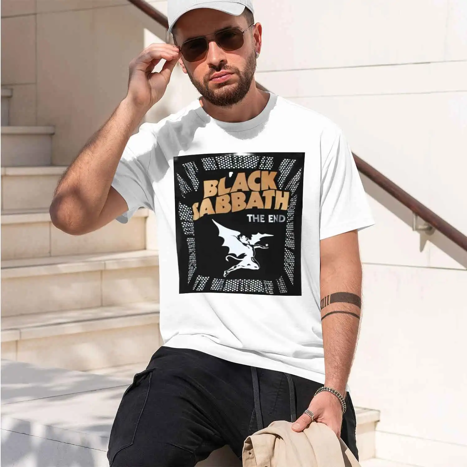 Class Rock Style Men's T-Shirt The End Band Logo With Flying Graph Summer And Autumn Wear For Fans And Rock Enthusiasts 2026 New