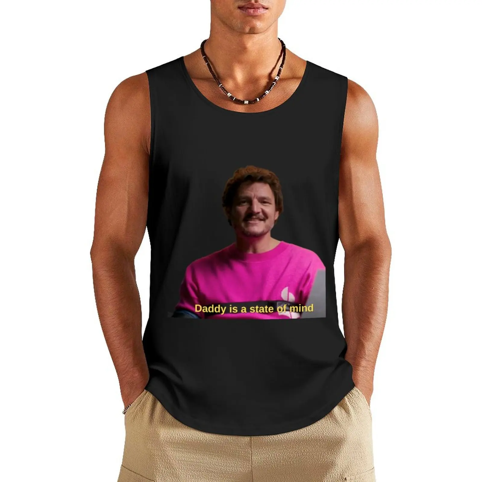 

Pedro Pascal Daddy Is A State Of Mind Tank Top men clothing Man summer clothes running shirt underwear