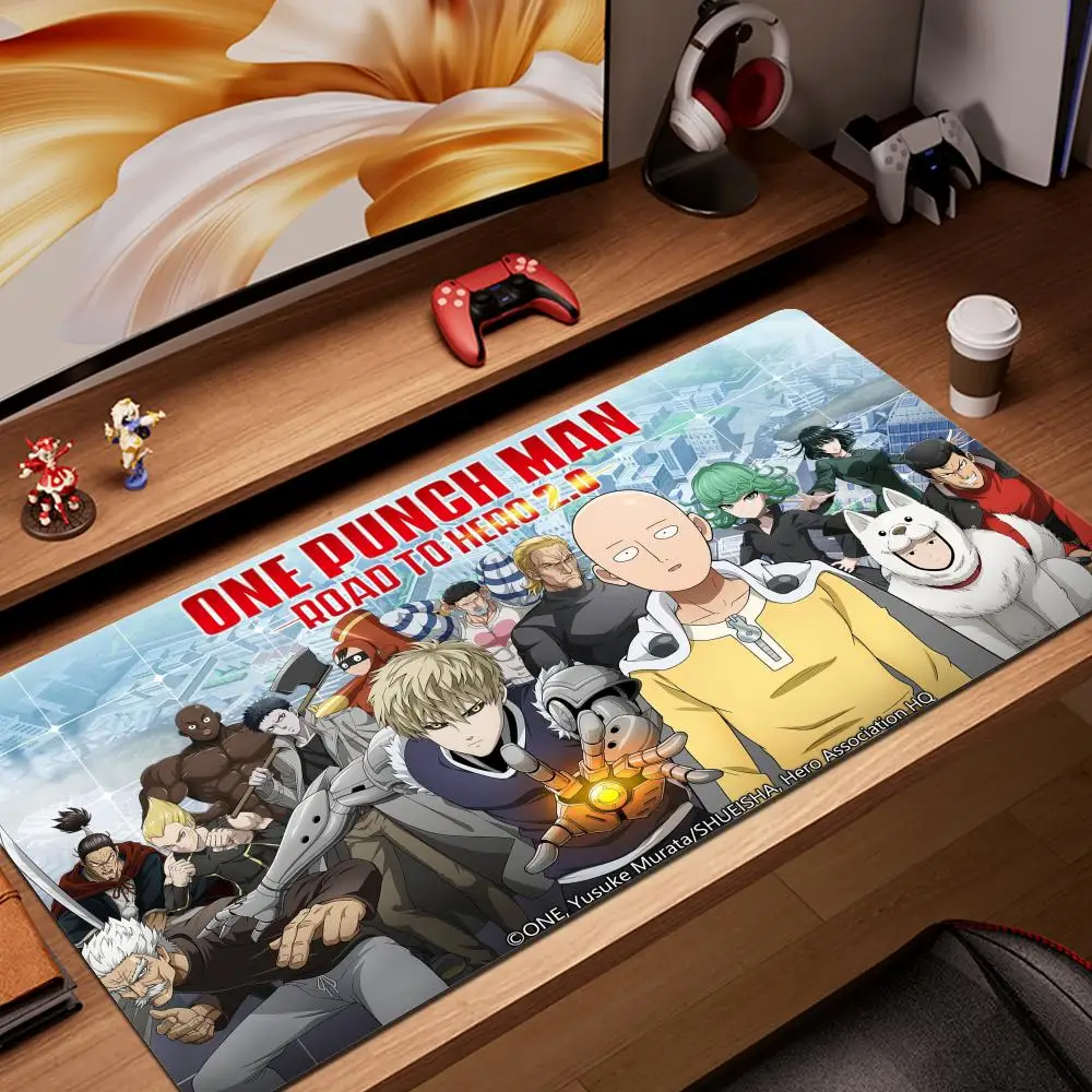 

ONE PUNCH-MAN Player Speed Mouse Pad Anime Kawaii Gaming Accessories Varmilo Keyboard Gamer Computer Desk Mat Large LOL Mousepad