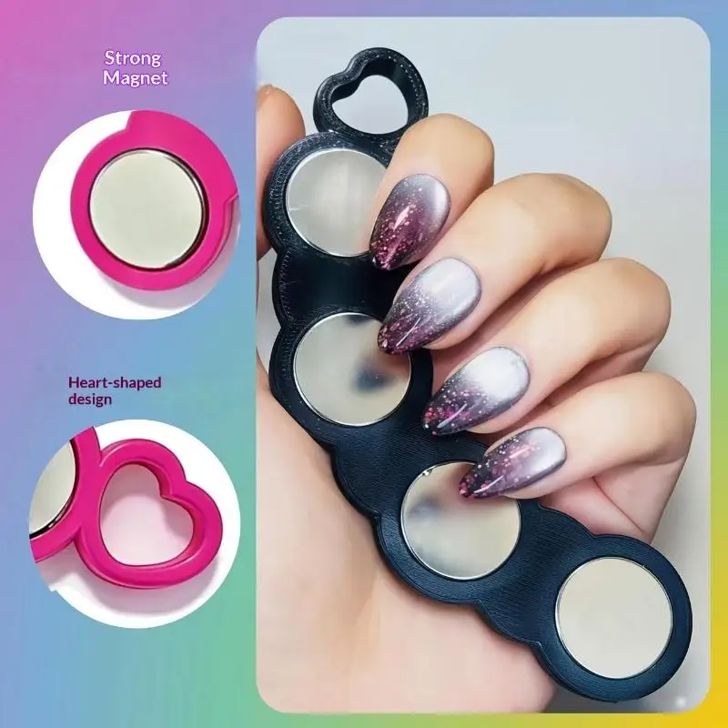 New Circular Nail Art Cat's Eye Strong Magnet Tool Glass Bead Effect Cat Eye Multi-functional Gel Polish Manicure Tools DIY