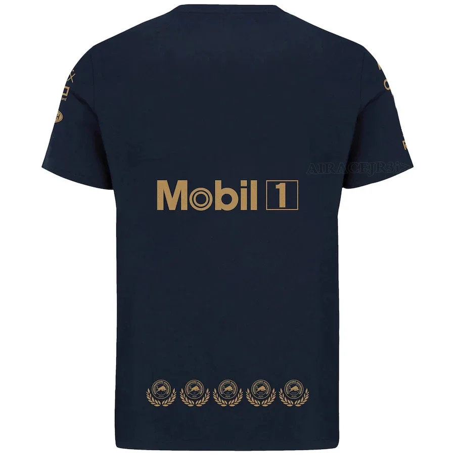 Motorsport Sports T-Shirt Bull Racing For HONDA Team Mens Car Fans Quick-Dry Not Fade Jerseys Summer