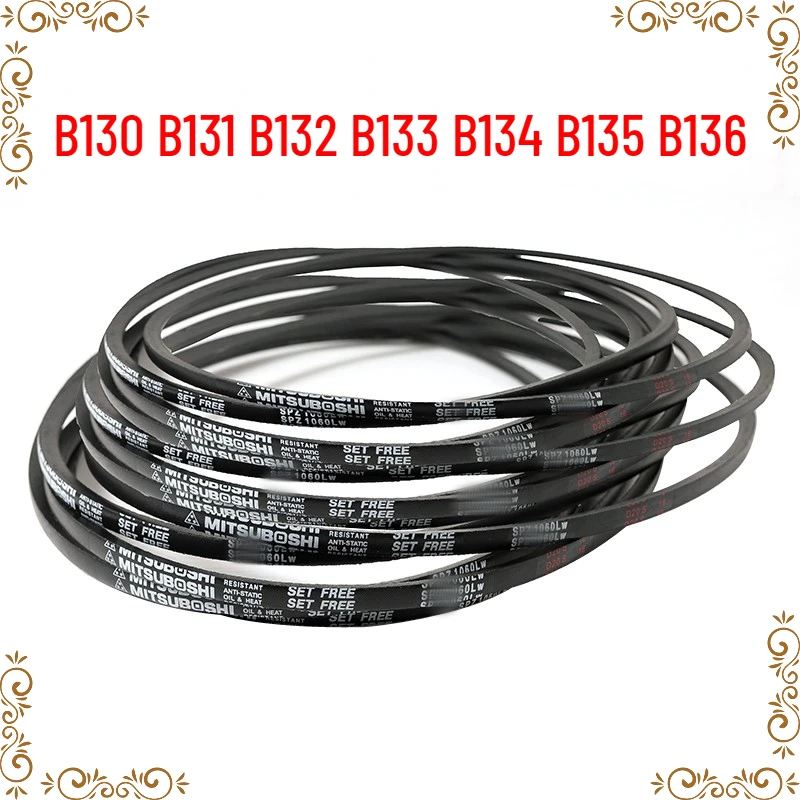 1PCS Japanese V-belt drive belt industrial belt B-belt B130 B131 B132 B133 B134 B135 B136