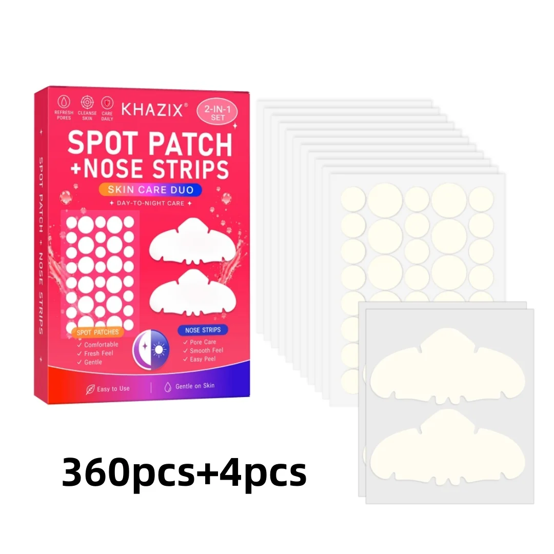 364-piece Nose Pore & Acne Patch Combo Pack – Dual-Function, Gentle and Non-Irritating, Suitable for All Genders