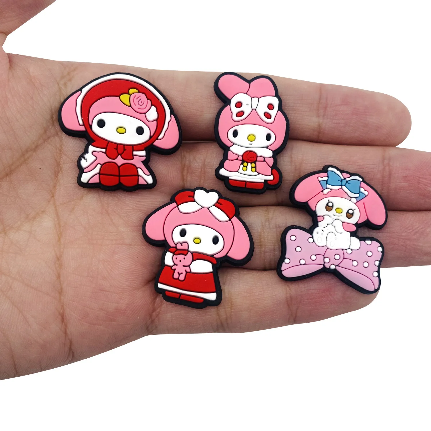 MINISO Cartoon Fantasy magic Serie Clogs DIY Shoe Flower Decorative Buckles Detachable Melody Soft Rubber Shoe Decorations