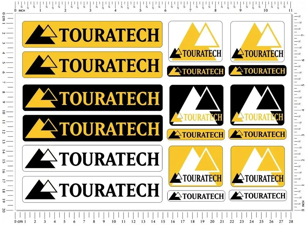 Touratech Case Box Fork Laminated Stickers Car Helmet Bike Decals Graphic Set for Suzuki Honda Kawasaki Ducati Yamaha