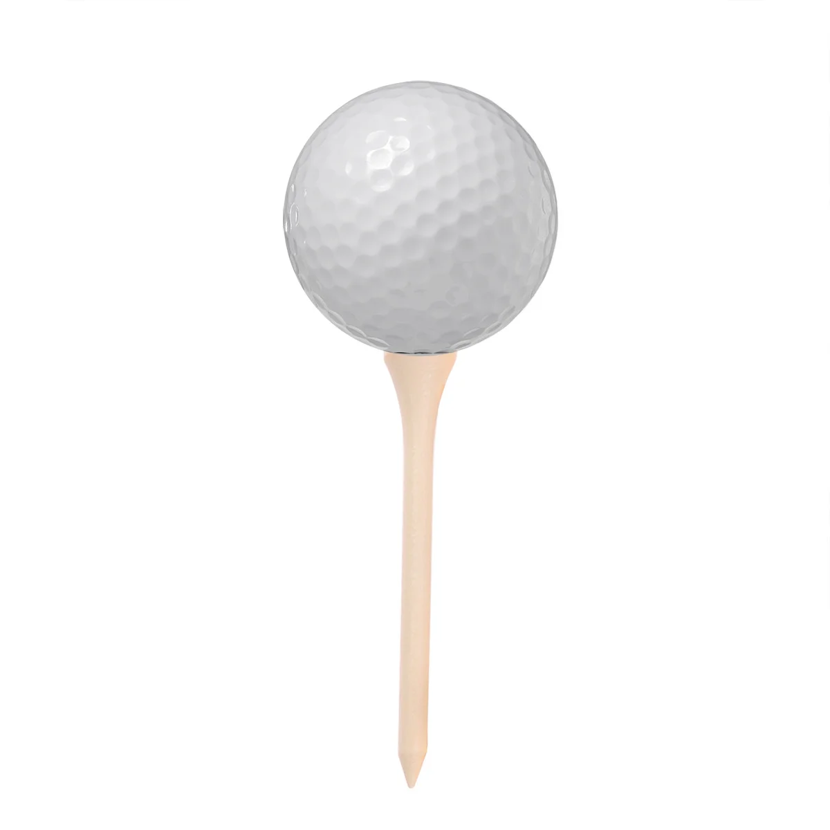 100pcs 8.3Cm Wooden Tees Solid Wood Golf Ball Nails Unbreakable Lightweight Training Equipment Accessories For Outdoor Sports