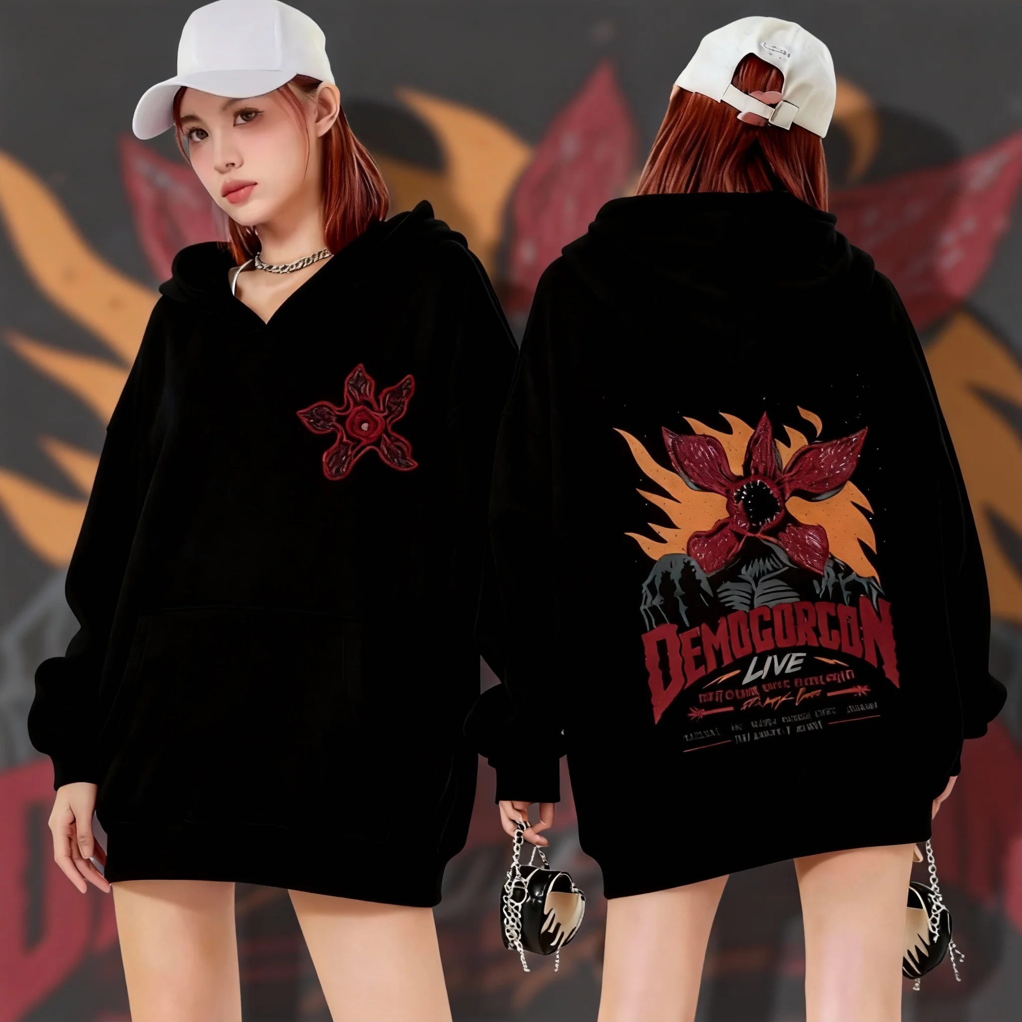 

Толстовка с капюшоном Eddie Munson the Demogorgon унисекс Cannibal Flower Monster, кардиган с принтом, толстовка с капюшоном, уличная одежда в стиле Харадзюку