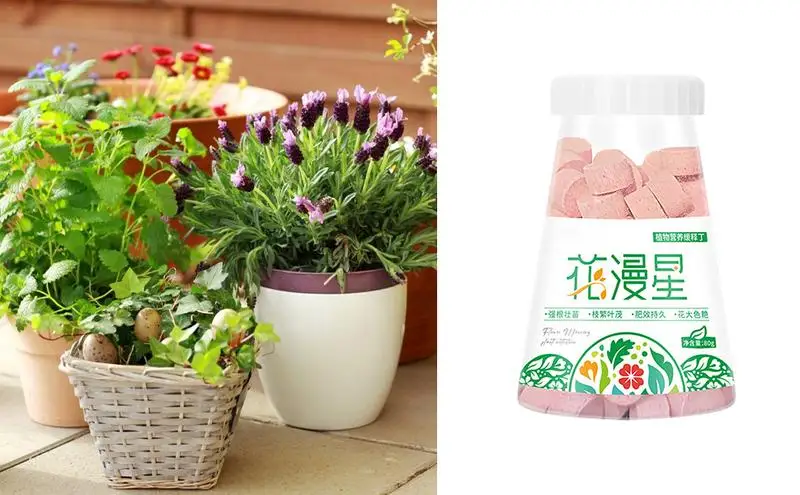 

80g Low Release Plant Fertilizer Garden Universal Tablet Organic Fertilizer Concentrated Fertilizers All Purpose For Succulent