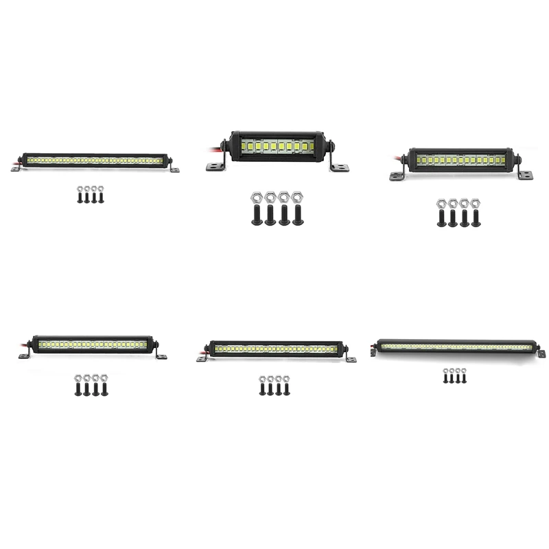 ラジコンカー用の明るいライトバー,スペアアクセサリー,scx10,90046, TRX-4,tamiya cc01,d90,redcat,95mm, 1:10
