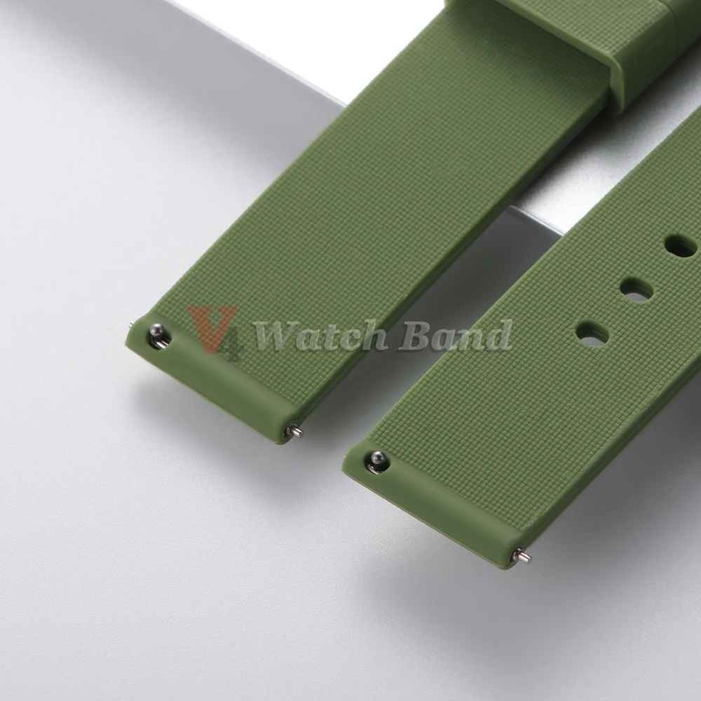 Silicone Watch Band Rubber Wrist Straps 18mm 20mm 22mm 24mm Watch Strap for Galaxy Replace Bands for Oris for Seiko for Citizen view 5