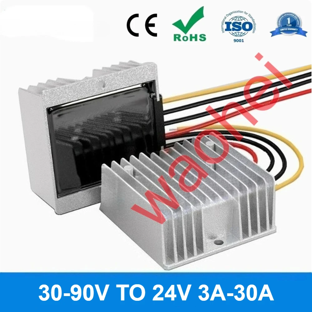 36V 48V to 24V 3A 5A 10A 15A 20A 30A Step Down DC-DC Converter Voltage Regulator Module Transformer Buck Power Supply for Car