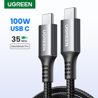 UGREEN 100W USB C to USB Type C Cable For iPhone 15 14 Macbook Samsung S9 QC4.0 Fast Charging Cable USB C Cable Charger USB 5A