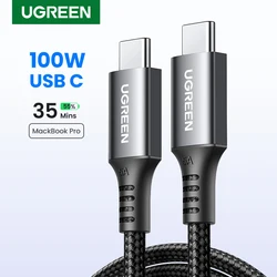 UGREEN PD100W USB C to USB Type C Cable For iPhone 17 MacBook Samsung S25 Xiaomi Fast Charging Cable USB C Cable Charger USB 5A