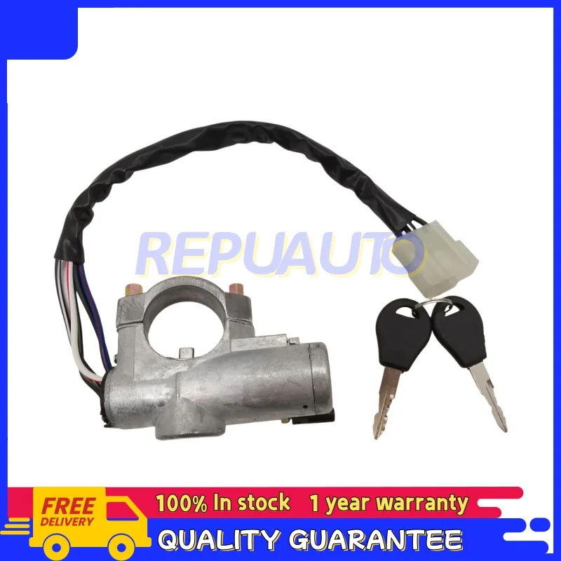 Ignition Key Switch Lock Cylinder with Key 48700-75P25 48700-01G25 for 1986-1989 Nissan D21