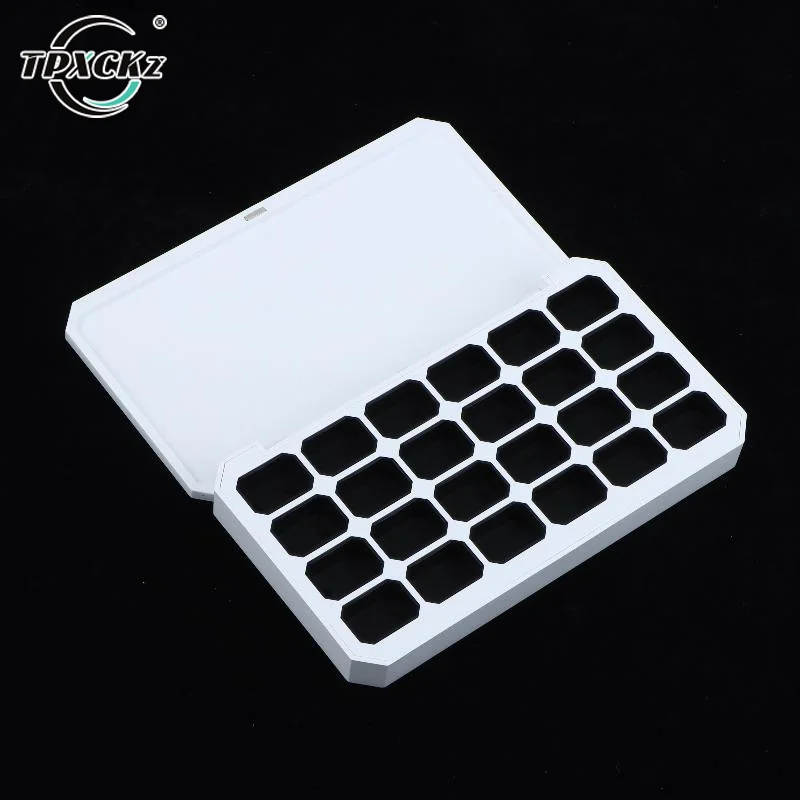 SL 1Pcs Empty Magnetic Packaging Box 24 Grids For Nail Manicure DIY Fast Painting Gel Solid UV Varnishes Ombre Gel Nail Polish