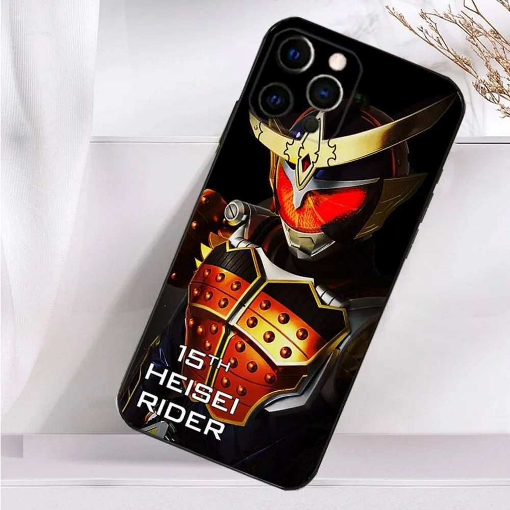 M-Masked R-Rider K-Kamen Phone Case For iPhone 16,15,14,13,12,11 Plus,Pro Max,XS,X,XR,SE,Mini,8,7 Soft Silicone Black Cover