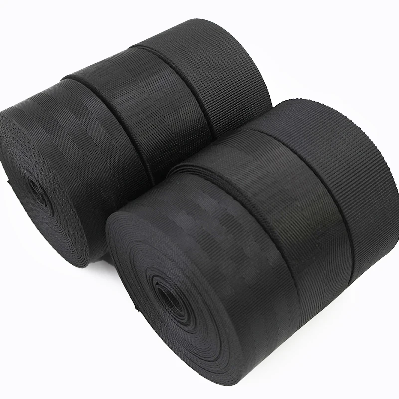 

10M 20-50mm Black Nylon Webbing Seat Belt Backpack Shoulder Strap Luggage Binding Straps Dog Collar Bias Band Sewing Accessories