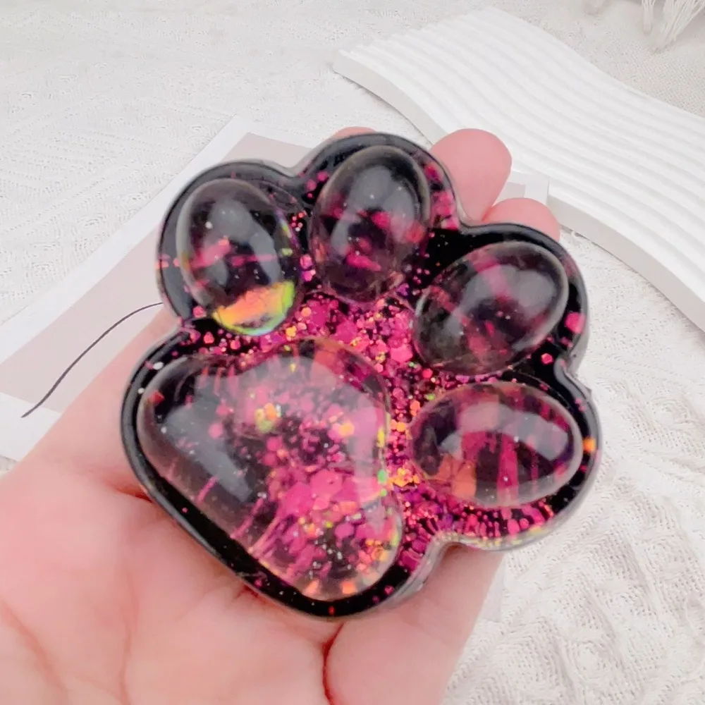 Dark Starry Sky Series Cat Claw Squishy Fidget Toy Sticky Stress Relief Pinch Decompressie Toy Squeeze Fidget Toy Slow Rebound