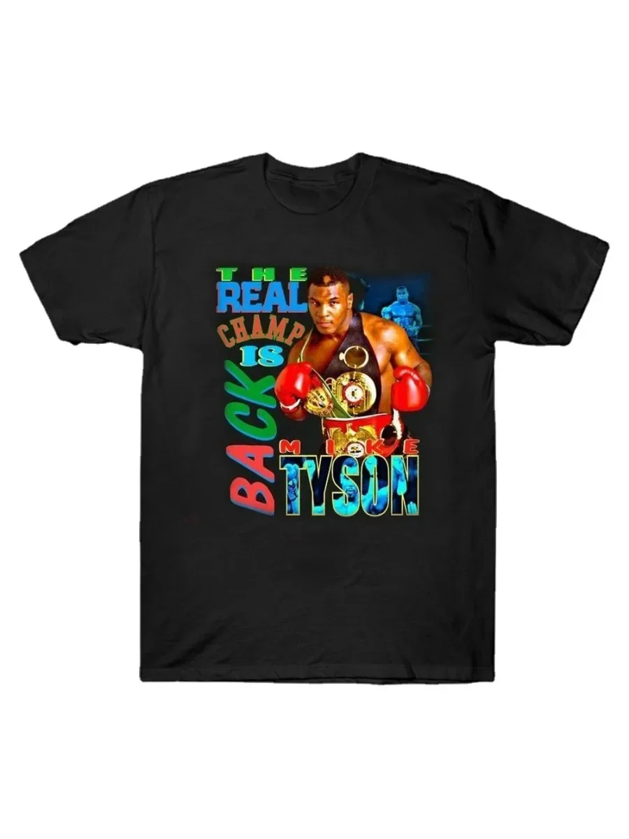 Iron Mike Tyson Rap Men's T-Shirt Hip Hop Cotton O-Neck Short Sleeve T Shirt New Size S-3XL