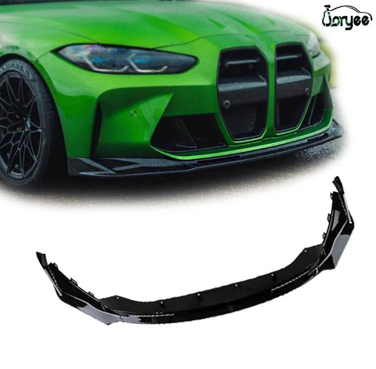 2024 New VRS Front Lip Splitter For BMW M3 G80 M4 G82 2021 2022 2023 Carbon Fiber Spoiler Body Kit Tuning Accessory Car Parts MP