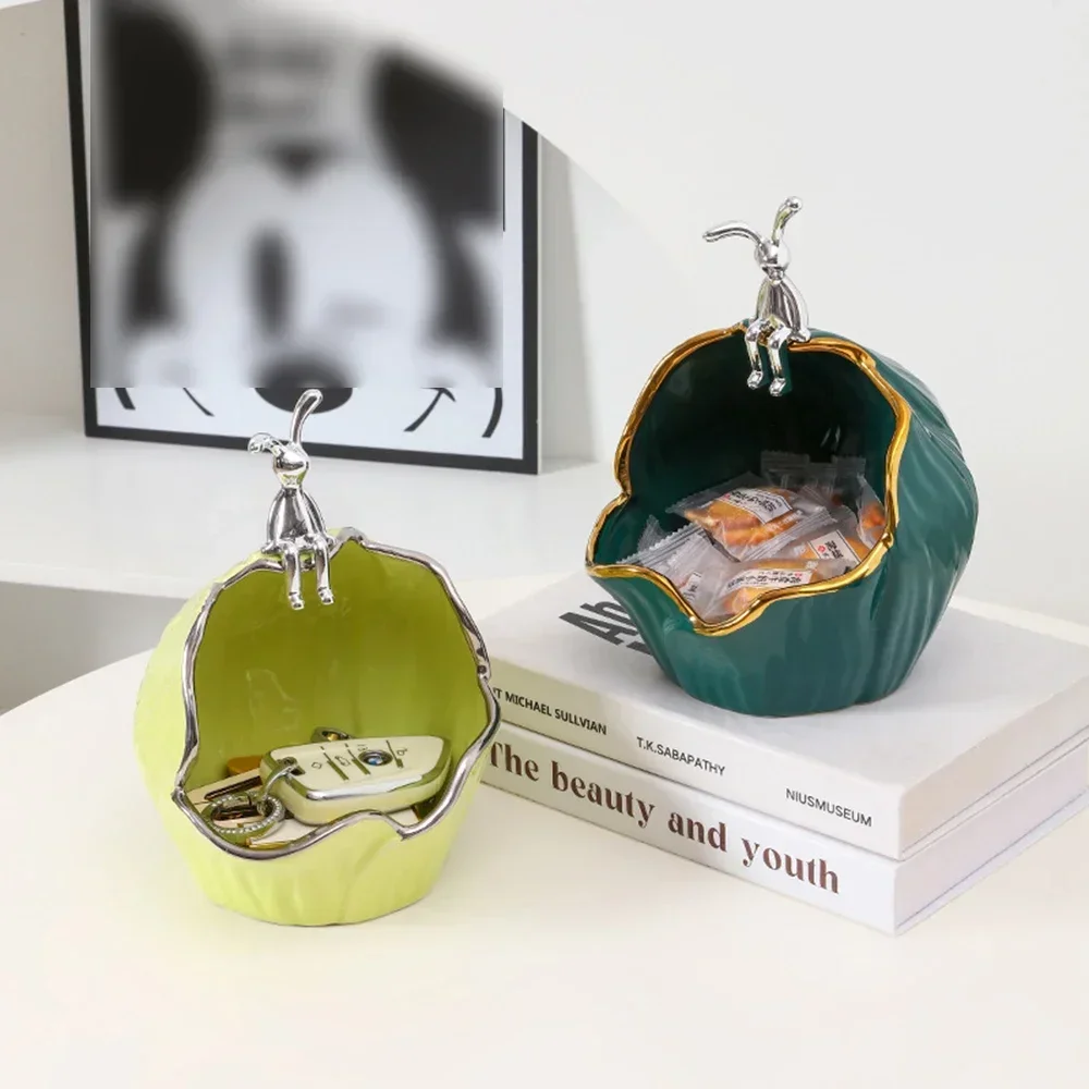 

Entry Hall Ornaments Key Storage Living Room Modern Home Wine Decoration Door Cute Rabbit Storage Ornaments Cabinet