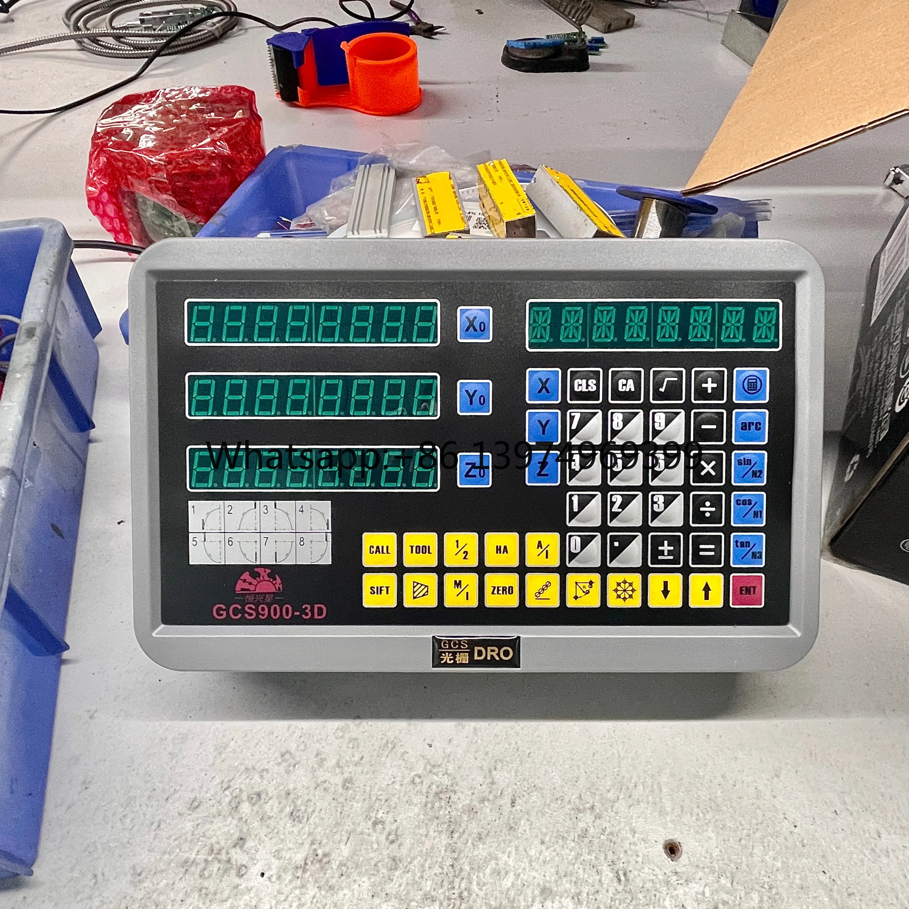 HXX GCS900-3D  3 Axis Old School Designed for Lathe Milling Machine Digital Readout DRO