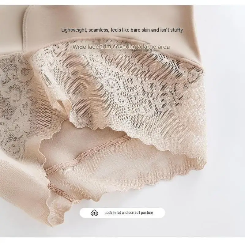 Hochgeschnittene Spitzen-Shaping-Höschen, atmungsaktiv, Bauchkontrolle, Po-Lifter, Postpartum-Schlankheits-Hüft- und Taillentrainer-Unterwäsche für Frauen – Detail 10