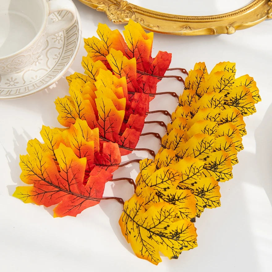 

Artificial Plants Flowers Silk Maple Leaves Halloween Christmas Decoration Garland Home Room Table Yard Garden Wedding Scrapbook