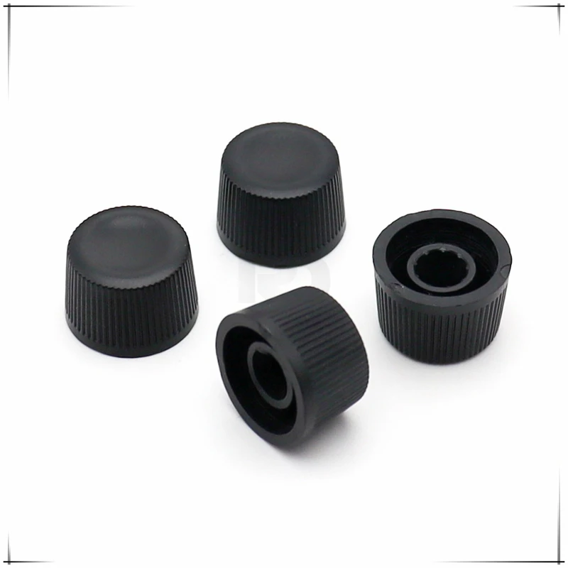 10PCS 16X10.5MM Plastic Potentiometer Encoder Knob Cap Amplifier Volume Knob Cap Flower Shaped /D Axis Inner Hole 6MM