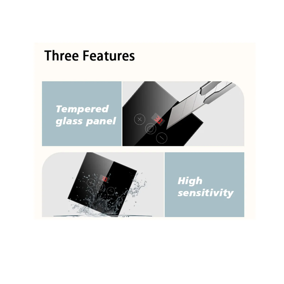 مفتاح غلاية WiFi، مفتاح سخان مياه ذكي قياسي ES، التحكم في تطبيق Tuya Smart Life يعمل مع Alexa Google Black-ABLM #1