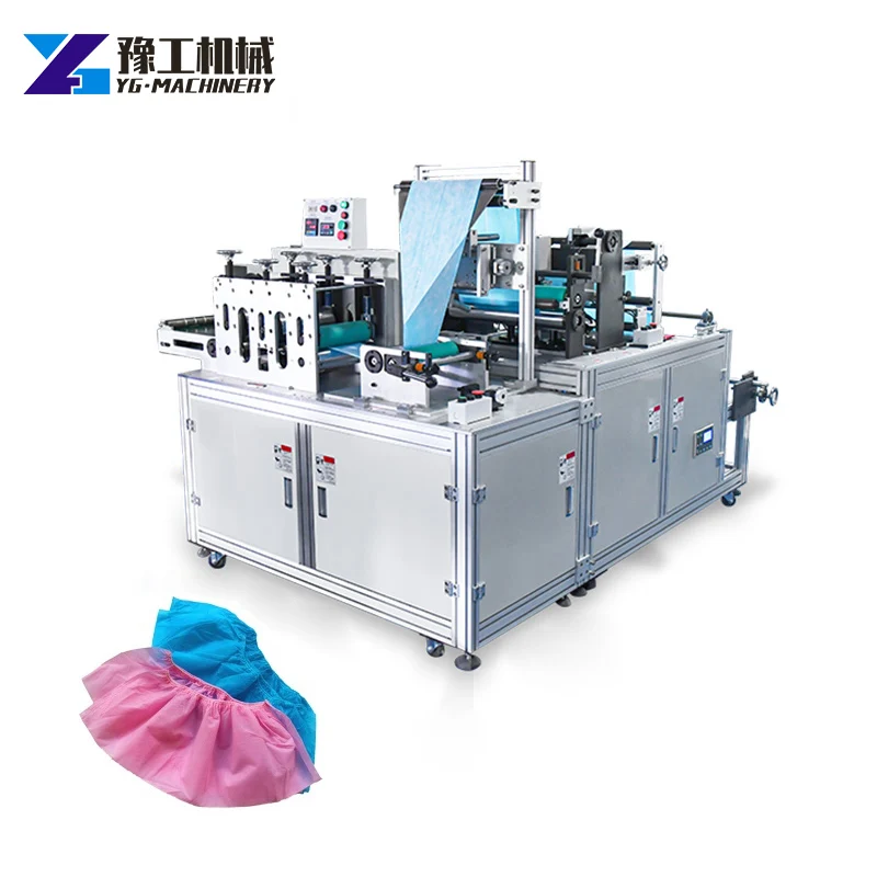 YG Full Automatic Non Woven Shoe Cover Making Machine / Shoe Cover Machine Automatic / Plastic Shoes Cover Dispenser Machine