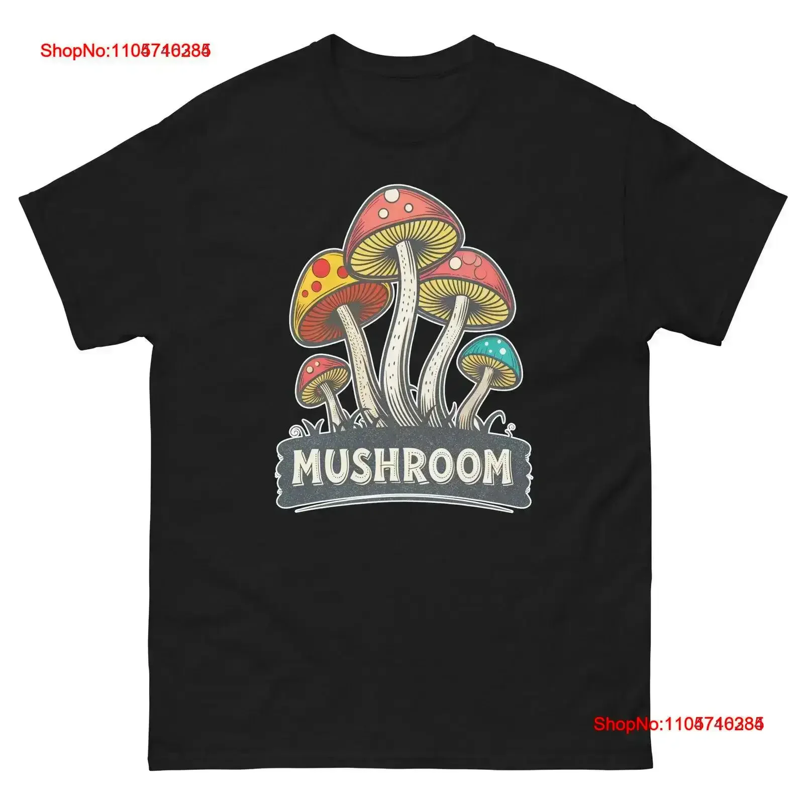 Mushroom Fruits Vegetables Fresh Food Groceries T Shirt vintage Washed Casual Stylish streetwear Slightly Soft vintage Washed