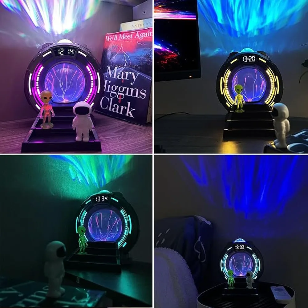 Aurora Projector Light Bluetooth Speaker Lamp Star Night Light White Noise Machine Multiple Colors