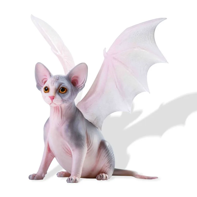 Cat model, hairless cat animal peripheral cute pet desktop figure